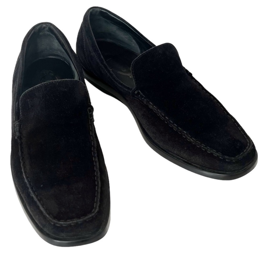 Tod’s Men’s Black Suede Driving Shoes Moccasins Classic Loafers Size 10 US